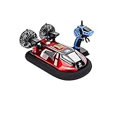 CHENBAI Ferngesteuerte Boote, RC Hovercraft Land und Wasser für Kinder 2 in 1 ferngesteuertes Amphibienfahrzeug 2,4 GHz wasserdichtes Autospielzeug, Geburtstagsgeschenk, W