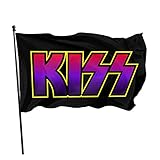 Ki-Ss Band Members Rock and Roll Musik-Flagge Banner Flagge Outdoor Dekoration 91,4 x 152,4