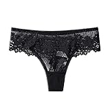 Dissme Damen Unterhosen Spitzen Dessous Unterwäsche Sexy G-String Thong Tanga Lingerie Slip Frauen Elegant Hipster Panties Niedrige Taille Unterhosen Unterkleidung