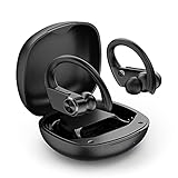 S15 Bluetooth Kopfhörer Sport kopfhörer kabellos IPX7 Wasserdicht Sport kopfhörer in Ear Joggen/Laufen mit Integriertes Mikrofon, 25 Stunden Spielzeit, Bluetooth 5.0 für Apple Huawei Samsung