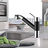 Küchenarmatur für Küchen Spüle Armatur Spüle Wasserhahn mit herausziehbaren Dual Spülen Spray Schw