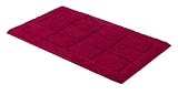 SCHÖNER WOHNEN-Kollektion, Santorin, Badteppich, Badematte, Badvorleger, Design Kachel - pink, Oeko-Tex 100 zertifiziert, 55 x 65