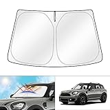 Virastadt Windschutzscheibe Sonnenschutz für Mini Countryman F60 Bj. 2017 + SUV Kombi Zubehör Sonnenschirm Fensterschatten Faltbare hemmt UV-Strahlen hält Ihr Auto kü