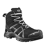 HAIX Black Eagle Safety 40.1 mid/Black-Silver S3-Sicherheitsschuhe bieten Arbeitsschutz für Handwerk und Industrie. 43