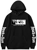 Takyojin Attack on Titan Pullover Levi Ackerman Hoodie Scouting Legion Emblem Hoodies Kapuzenpullover Sweatshirt Pulli Mit Taschen Schwarz M