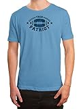 True Patriot Any Given Sunday Pats Football New England Super Bowl Premium T-Shirt Herren Herrenshirt, Größe:M, Farbe:Hellblau (SkyBlue L190)