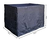 QUICK STAR Gitterbox Abdeckung 125x85x87cm Schwarz Schutzhaube Abdeckp