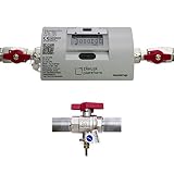 ZÄHLER plattform Ultraschall Wärmezähler Nenndurchfluss Qn 1,5 m³/h, Anschluss 3/4 Zoll, Baulänge 110 mm Eichung 2022 + Einbausatz 3/4 Zoll Wärmemeng
