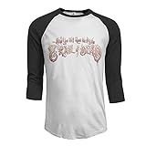 QDGERWGY and You Will Know us by The Trail of Dead Men's Baseball Crew Neck Cotton Long 3/4 Sleeve Essentail Raglan Tee Shirts M