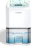 VATEEN Luftentfeuchter Elektrisch, 1200ML Entfeuchter Raumentfeuchter Leise Dehumidifier Mit Schlafmodus & 3 Timer, Luftreinigung, Feuchtigkeits- und Schimmelresistent, Ideal für Raum Bad Büro Usw