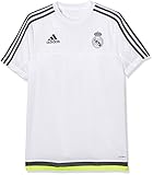 adidas Kinder Teamtrikot Real Madrid Training Kurzarm Trainingstrikot, White/Deepest Space/Solar Yellow, 128