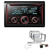 Pioneer FH-S820DAB 2-DIN Autoradio Bluetooth DAB USB passend für Opel Vectra C C