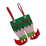 Christmas Party Bags Candy Bag Gift Treat Bags Papieren Zakken Herbruikbare Tassen Voor Christmas Wedding Party Verjaardag Engagement Holiday Favor 22X42C
