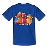 Der Kleine Drache Kokosnuss Freunde Kinder T-Shirt, 122-128, Royalb