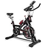 Fitnessgeräte für zuhause, Heimtrainer Fahrrad, Hometrainer mit Digitaler Monitor mit verstellbarem Sitz und Widerstand, Pulsmessung, für cardio trainingsgerät - Fahrradtrainer 150 kg Belastb