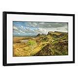 artboxONE Poster mit Rahmen schwarz 45x30 cm Quiraing Isle of Skye Schottland von Michael Valjak - g