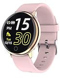 Smartwatch Damen Herren Pulsuhr Sport Fitness Armband Uhr mit Blutdruckmessung Fitnessuhr Schrittzähler Frauen Schlaf Tracker Wasserdicht IOS Android Smart W