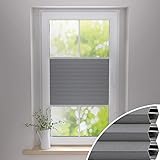 Gardinen21 Thermo Wabenplissee zum Kleben | Waben Plissee im Wunschmaß | Maßgefertigt für Türen & Fenster | Sonnenschutz, Sichtschutz, Schallschutz, 100% Verdunkelung