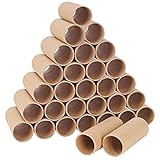 Handi Stitch Braune Papprollen zum Basteln (30er Pack) L10,4 x D4 cm - Runde Bastel Papprollen - Kreative DIY Bastelrollen Papprohr Rolle für Handgemachte Bastelarbeiten, Kinder-Kunst & Projek