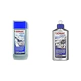 SONAX Xtreme BrilliantWax 1 Hybrid NPT, 250 ml & Xtreme Polish+Wax 2 Hybrid NPT (250 ml) schonende Politur mit mittlerer Wirkung für regelmäßig gepflegte Lacke | Art-Nr. 02071000