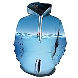 3D Fish Herren und Damen Hoodies Meeresangeln High Definition Druck Langarm Pullover Jugendliche Street Style Hip Hop Mantel Gr. XS, Fisch 13