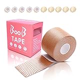 Boob Tape und Nipple Covers Set, Boobytape für Big Breast Lifter für Frauen Hollywood Fashion Tape, Vzlush Instant Breast Lift, Conceal Lift BH, atmungsaktiv und wasserdicht für A bis E Cup