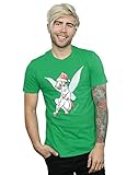 Disney Herren Tinkerbell Christmas Fairy T-Shirt Large Irish Grü