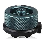 Jeebel Camp Gasflaschenadapter,Gas Ventilkartuschen Düse Adapter für Gaskartusche Gaskocher,Campingkocher Brenner,Campingkocher (Silbergrau)