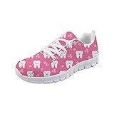 Showudesigns Damen Sportschuhe Laufschuhe rutschfeste Sneaker Turnschuhe Walkingschuhe Zähne R