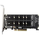 PCI-EX8 Dual-Disk NVME M.2 MKEY SSD RAID Array Erweiterungsadapter Motherboard PCIE Split Card für Gaming Mining