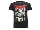 Slipknot Original Music Mask T-Shirt Doppeldruck, Schwarz XL