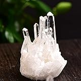 FILEDENG Kristallhaufen 1 stück Natürlicher Kristall Cluster Original Stein Mineral Probe Stück Hohe Penetration Kristall Trophäe Heilstein Home Decor Geschenk (Color : Light Yellow, Size : 20 40g)