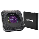 NETGEAR Nighthawk M1 Mobiler WLAN Router / 4G LTE Router MR1100 (bis zu 1 GBit/s Download-Geschwindigkeit, Hotspot für bis zu 20 Geräte, inkl. Zusatzakku MHBTR10)