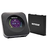 NETGEAR Nighthawk M1 Mobiler WLAN Router / 4G LTE Router MR1100 (bis zu 1 GBit/s Download-Geschwindigkeit, Hotspot für bis zu 20 Geräte, inkl. Zusatzakku MHBTR10)