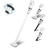Handstaubsauger Akku 9000PA, BAITAI Autostaubsauger Kabelloser mit LED-Licht,Nass Trocken,120W/2000mAh für Auto Zuhause T