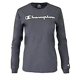 Champion Jungen American Classics Long Sleeve T-Shirt, anthrazit, 10 J