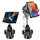 Tablet Halterung Auto für iPad Pro, iPad Autohalterung, Getränkehalter Tablet Halterung für PKW LKW Schwerlast Cradle Ständer mit Ausziehbarem Hals Compatible mit iPad Air Mini Pro Kindle Samsung
