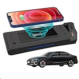 ElecPjf Kabelloses Auto Ladegerät für Audi A4 A4 Allroad S4 S5 2022 2021 2020 2019 2018, Center Console-Zubehörfeld, Auto Handy Ladestation Kompatibel für Phone 13/12/11/XS/Samsung
