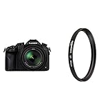 Panasonic LUMIX DMC-FZ1000G9 Premium-Bridgekamera (20,1 Megapixel, 16x Opt. Zoom, Opt. Bildstabilisator, Leica DC Vario-ELMARIT Objektiv, 4K Video) schwarz & Amazon Basics UV-Sperrfilter - 62