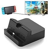 FYOUNG TV-Dock für Nintendo Switch, tragbarer Ladeständer Schalter auf HDMI-Adapter, Magnet-Transform-Design, unterstütztes Handy oder Tablet, Ladestation mit L