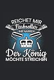 Reichet mir Farbroller Ihr Narren Anstreicher Maler Spruch: 6x9 Notizb
