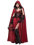 California Costumes Rotkäppchen Kostüm, Dark Red Riding Hood 01185 (X-Large)