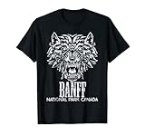 Banff National Park Kanada grauer Wolf Souvenir Wölfe Kleidung T-S