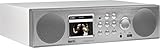 Imperial DABMAN i450 Internetradio / Digitalradio / DAB+ (Bluetooth, Internet / DAB+ / DAB / UKW, WLAN, LAN, USB, Aux In, Standradio, Küchenradio) silber/weiß