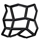 Cabilock Betonform Gießform Plastikform Schablone Garten Plasterform für Beton Natursteinpflaster Kopfsteinpflaster Pflastersteine Terrassenplatten Gehwegplatten 36x36cm Schw