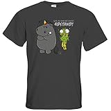 getshirts - Pummel & Friends - T-Shirt - Grummeleinhorn - Covidiot - Dark Grey XXL