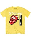 The Rolling Stones Kids T Shirt No Filter Text offiziell Gelb (Ages 3-14 Yrs)