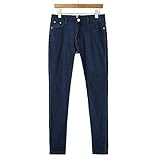 ISHOWTIENDA Jeans Damen Frauen Zurück Reißverschluss Bleistift Stretch Denim Skinny Jeans Hosen Hohe Taille Hosen Bootcut Jeanshosen Jeans Vintage Hose mit Taschen Streetw