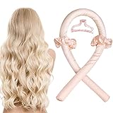 YoungRich Silk Hair Curler, Foam Heatless Curlers, Soft Headband Wave Formers Haarlocker DIY Hair Styling, Geeignet Zum Schlafen in der Nacht (Rosa)