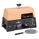 Artesa Pizzaofen für Esstisch, Geschenkbox, Terracottahaube, 2 Pizzableche, 3 Backbleche, 1 Korkmatte, 1 Herdplatte, 28cm x 15cm x 22